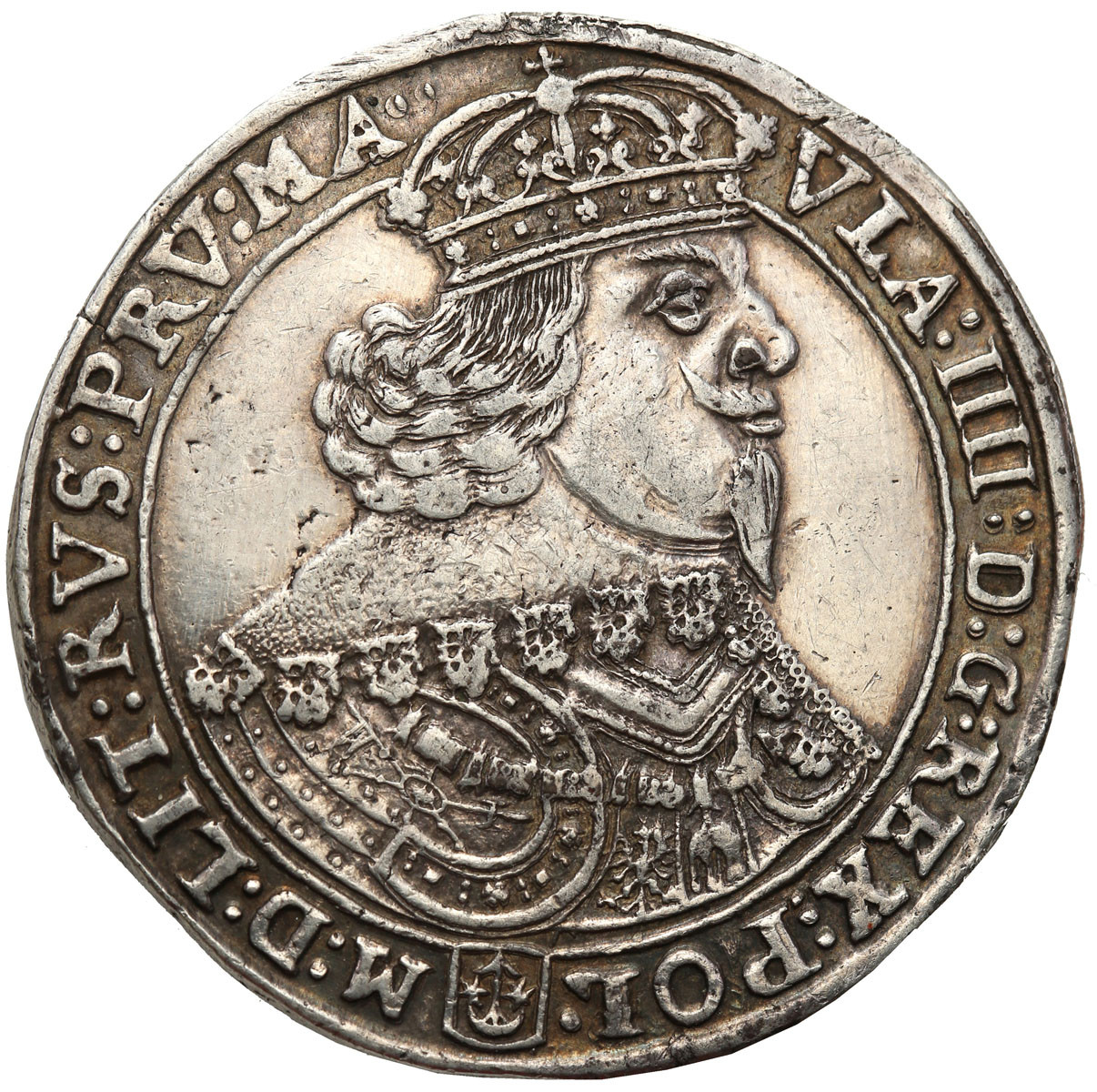 Władysław IV Waza. Talar 1642, Bydgoszcz, wariant z orzełkiem - RZADKOŚĆ R6-R7